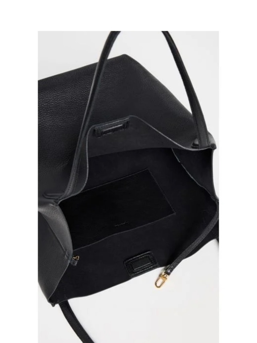 NWT Madewell Black Pebbled Leather Shopper Tote - Picture 5 of 11
